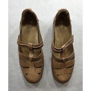 Naturalizer N5 Comfort Women's Brown Leather Fisherman Strap‎ Sandals. Size 10M